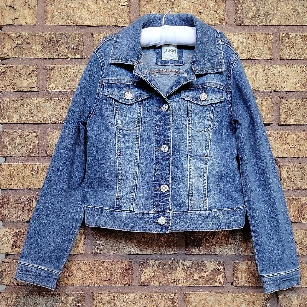 Mudd Kids Classic Blue Denim Jacket Size 12